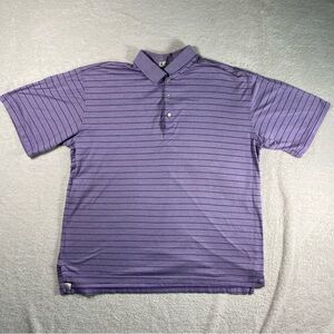 Peter Millar Lavender Striped Polo Shirt